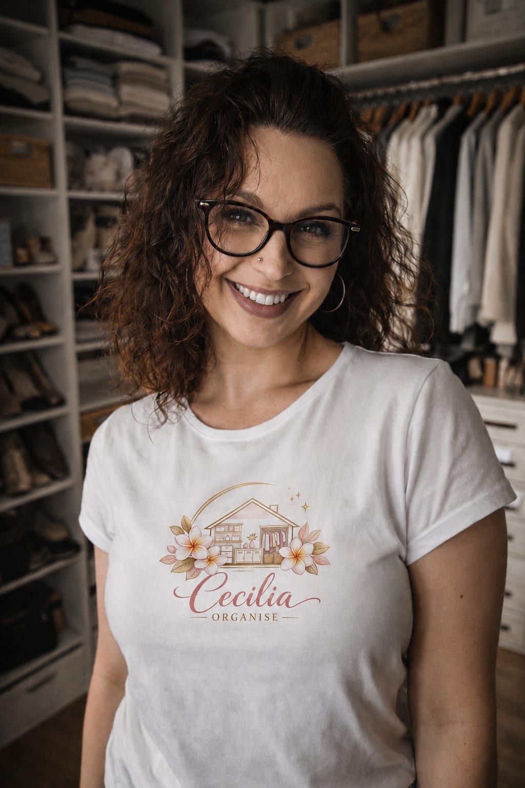 Cécilia, home & office organiser dans les Yvelines, souriante et accueillante